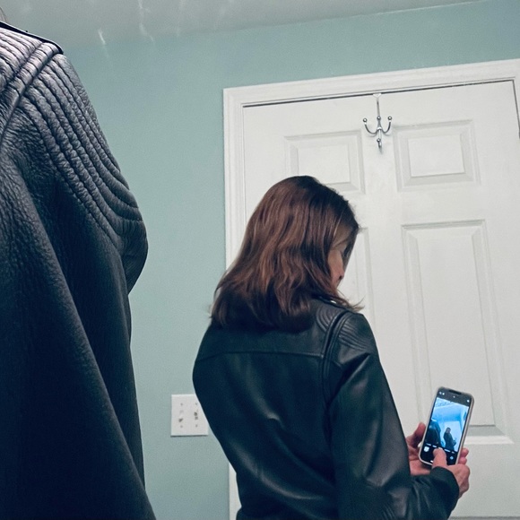 ππ₯Womenβs Genuine Harley-Davidson Bezel Collar Black Leather Jacketππ₯π - Picture 16 of 17